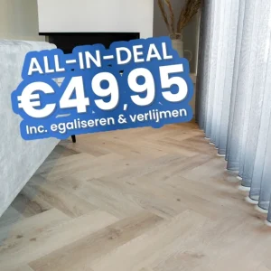 Voordeelprijs Luxury Floors Visgraat XL Rosendale Eik