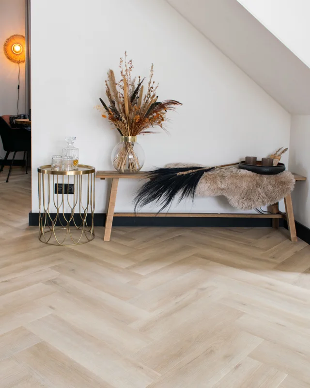Beperkte Voorraad Luxury Floors Visgraat XL Hardewich Eik