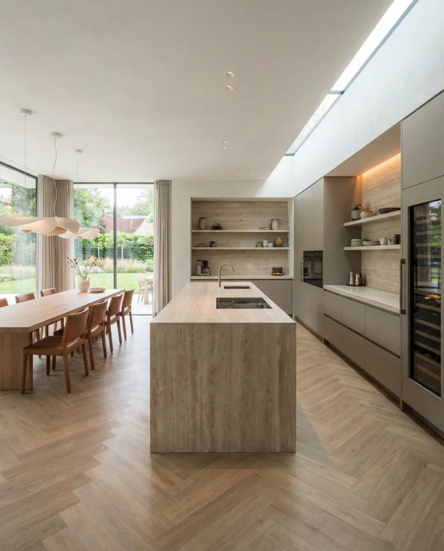 Luxury Floors Visgraat XL Lansmeer Eik Alleen Vandaag