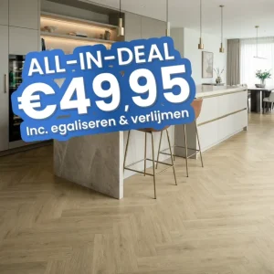 Luxury Floors Visgraat XL Bundaberg Oak 4165HE Plak PVC Direct Beschikbaar