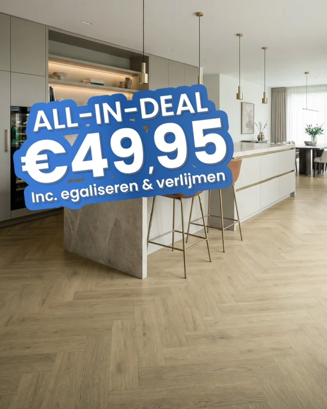 Luxury Floors Visgraat XL Bundaberg Oak 4165HE Plak PVC Direct Beschikbaar