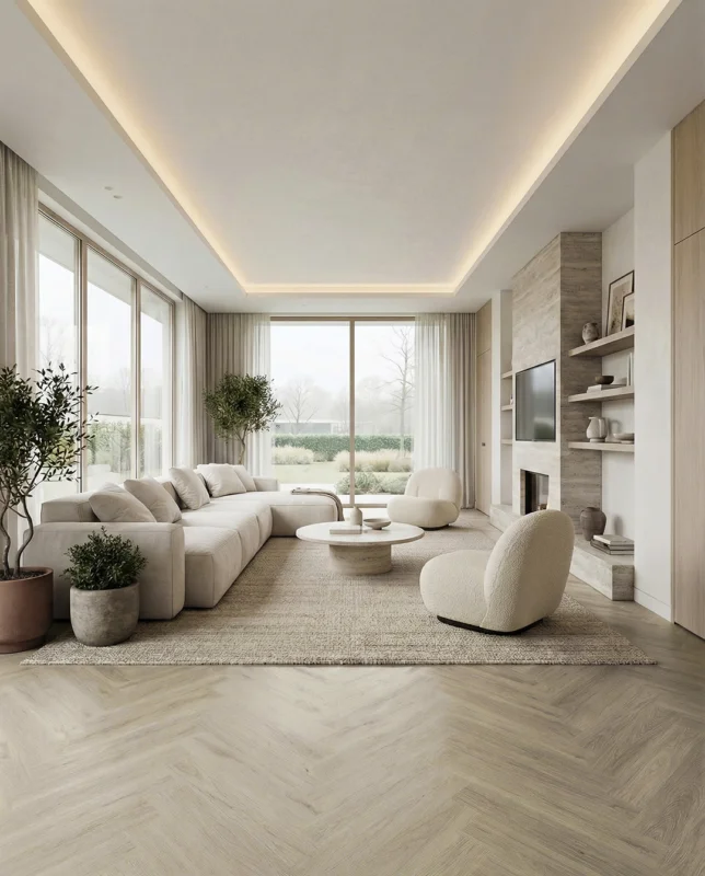 Luxury Floors Visgraat XL Bunbury Oak 4162H Klik PVC Populair