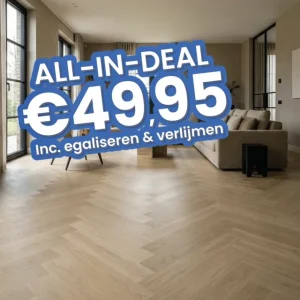 Actieprijs Luxury Floors Visgraat XL Modern Naturel Eik 2603