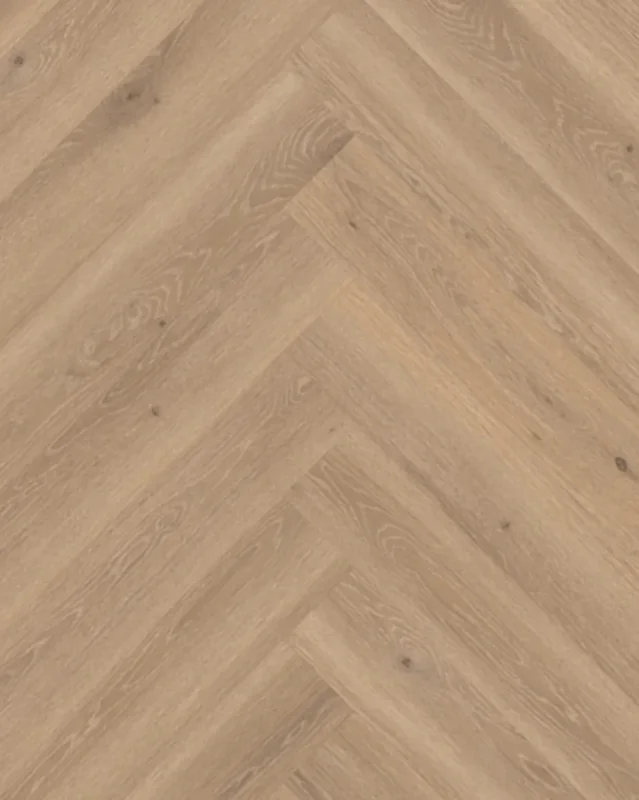 Lichte visgraat PVC vloer met natuurlijke eiken uitstraling Premium