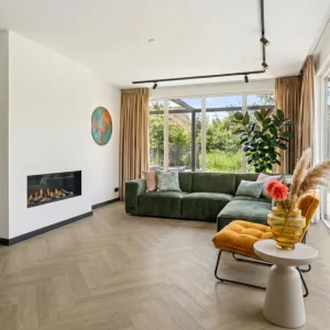 Beperkte Voorraad Luxury Floors Visgraat XL Chai Latte Eik 10721