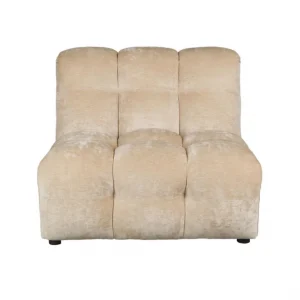 Lage Kosten Sofa Element Hackman No Arm Velours Beige