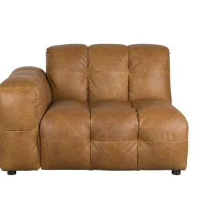 Sofa Element Hackman With Arm Left Leather Cognac Laatste Versie