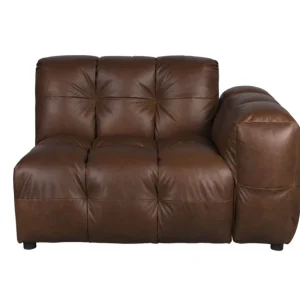 Sofa Element Hackman With Arm Right Leather Chocolate Betrouwbaar