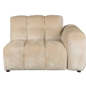Shop Nu Sofa Element Hackman With Arm Right Velours Beige
