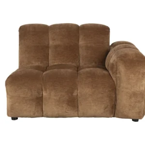 Sofa Element Hackman With Arm Right Velours Cognac Snelle Levering
