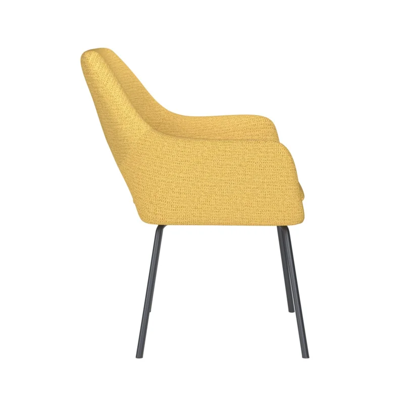 Op = Op Chair Mos Ochre 4 Metal Legs