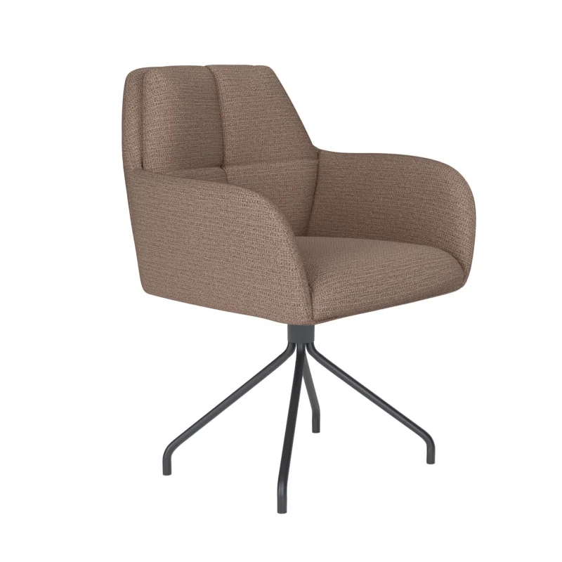 Populair Chair Pete Taupe Spider Swivel