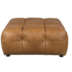 Hocker Hackman Leather Cognac Gereduceerde Prijs
