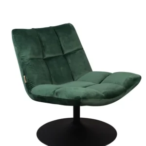 Lounge Chair Bar Velvet Green Koop Vandaag
