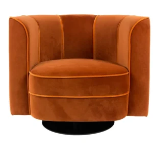Lounge Chair Flower Orange Koopje