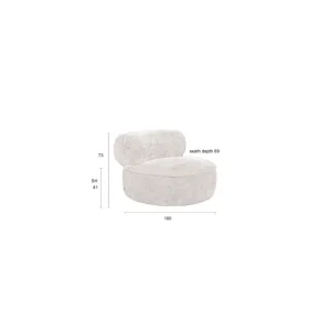 Lounge Chair Tilbury Natural Beige Koopje