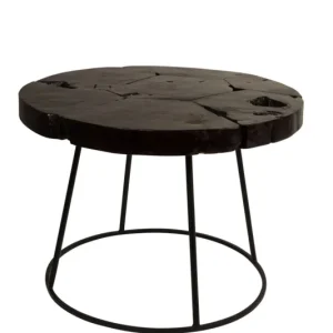 Side Table Kraton Chocolate Black L Snelle Levering