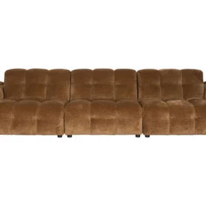 Superprijs Sofa Hackman 4,5-Seater Velours Cognac