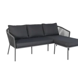 Limoges 2-delige chaise longue set - antraciet staal Speciale Aanbieding