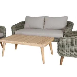 Serrano loungeset voor buiten - Premium moderne terrasmeubelenset Uitverkoop