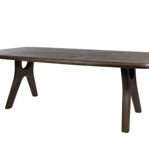 Nu Kopen Eetkamertafel 200, langwerpig met afgeronde hoeken, mango espressobruin
