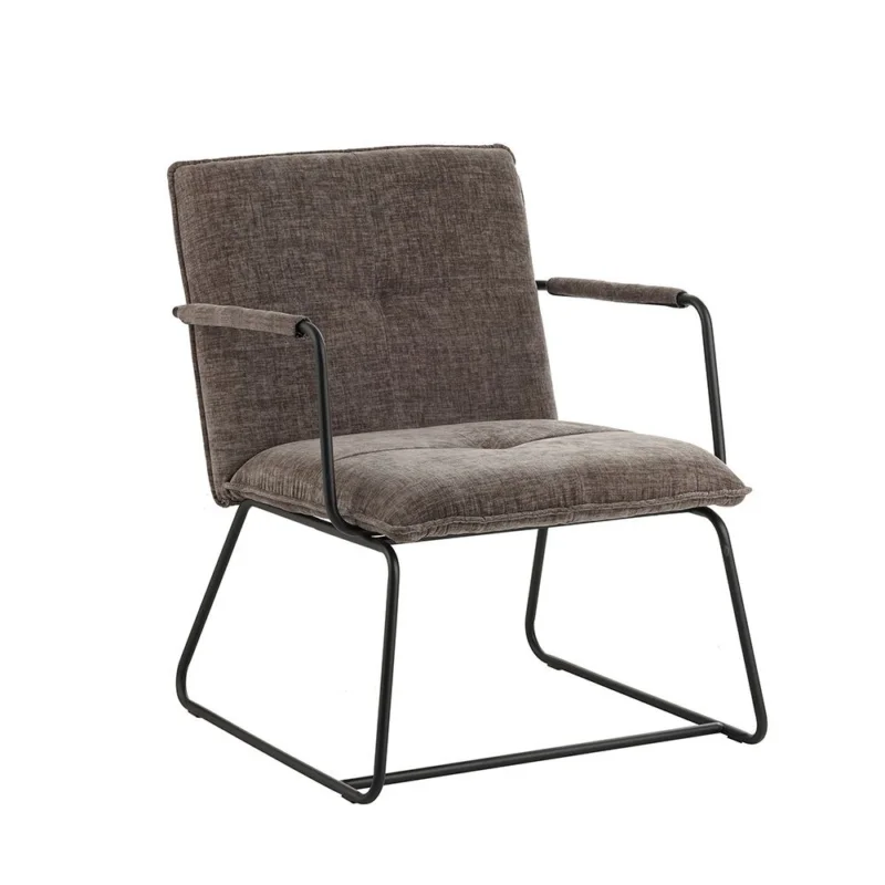 Voordeelprijs Fauteuil Bilbao grijs chenille