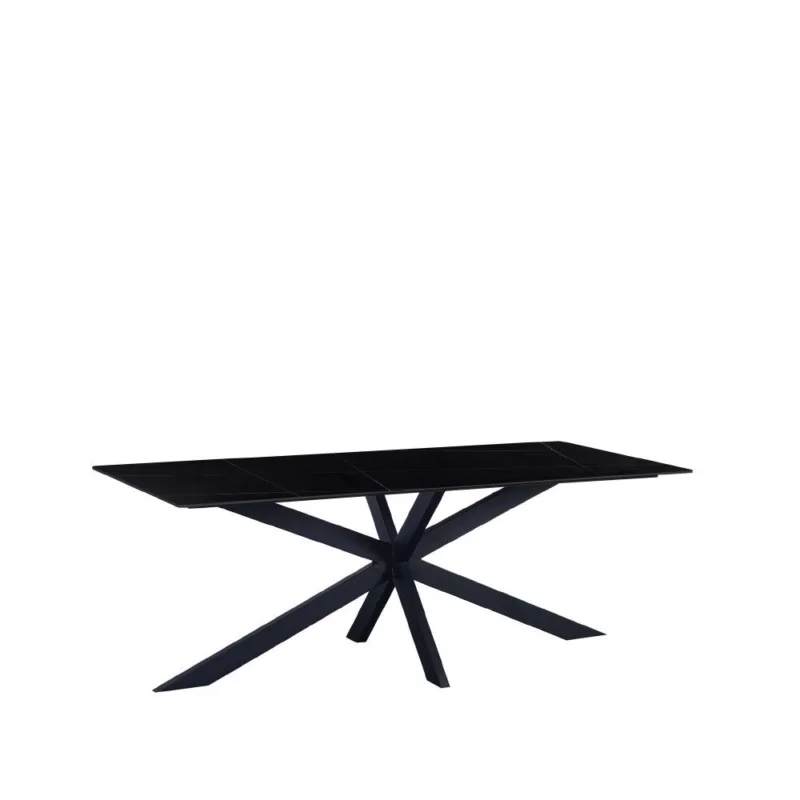 Snelle Levering Eettafel Floris 190x90 zwart
