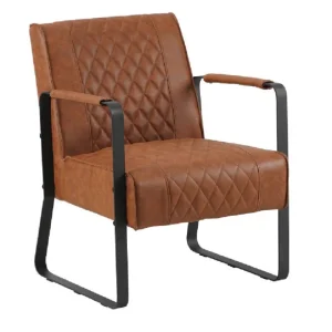 Veilige Betaling Fauteuil Stevie cognac