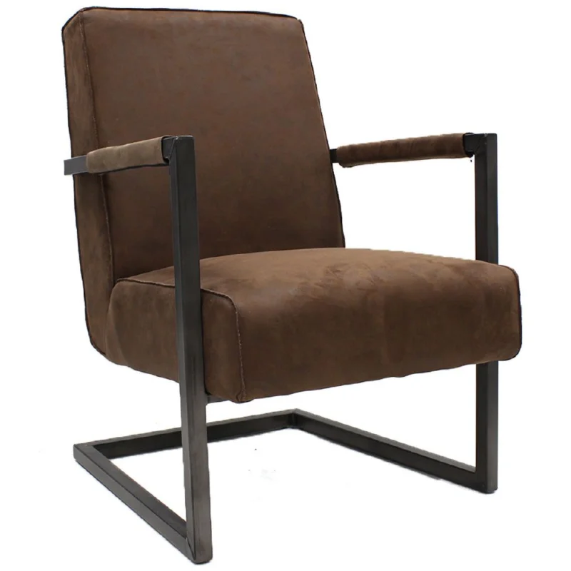 Leunstoel Tyler bruin eco Dagaanbieding
