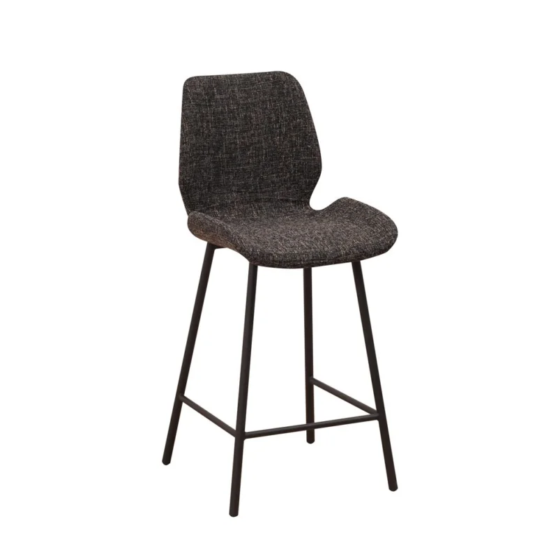 Nieuw Barkruk Barron zwart chenille