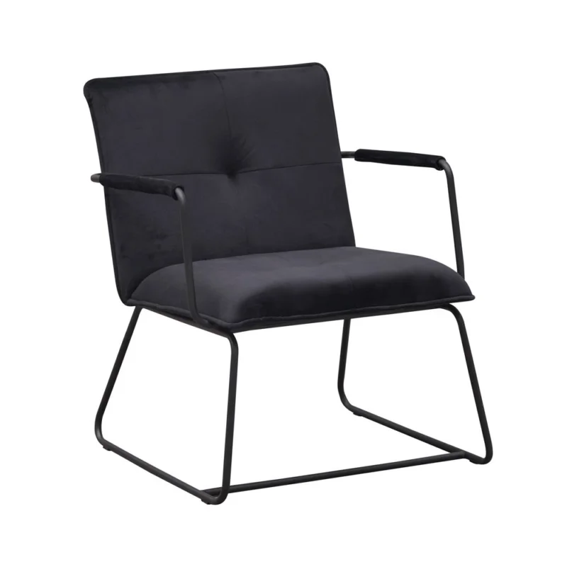 Meest Verkocht Fauteuil Bilbao zwart fluweel