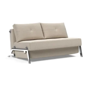 Innovation Living Cubed 140 Chrome Sofa Bed - stof 612 Gereduceerde Prijs