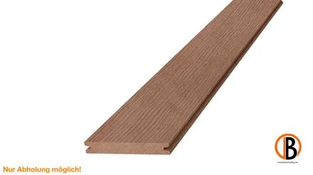 Alleen Vandaag megawood PREMIUM Jumbo nussbraun 21x242x6000 Barfußdiele massiv