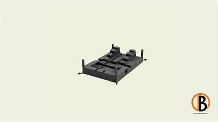 Megawood Fix Step System Standardplatte für einfache UK 40x60 mm schwarz Nu Kopen