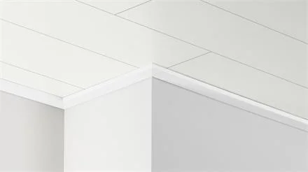 PARADOR Dekor-Deckenleiste DAL 3 Weiss Hochglanz Dekor Finale Uitverkoop