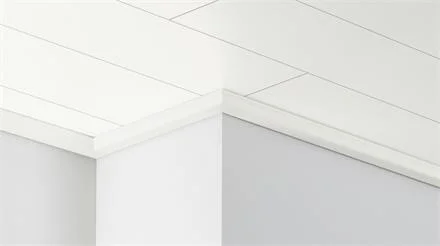 Laatste Kans PARADOR Dekor-Deckenleiste DAL 1 Seidenmatt Weiss Dekor