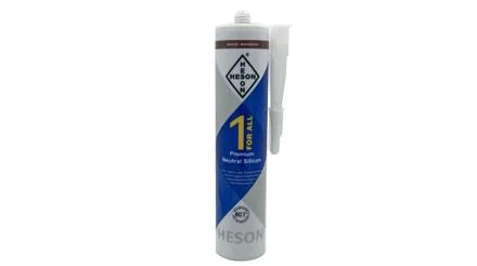 Tijdelijk Beschikbaar HESON 1 for all, Premium Silikon neutral, 310 ml Farbton Braun/Mahagoni