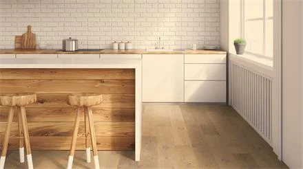 Koop Online Thede&Witte Parkett XL-Diele Boston Eiche astig gebürstet weiß geölt
