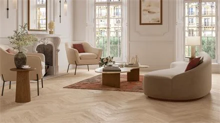 Snelle Levering PARADOR Parkett Trendtime 3 Eiche Bardolino Living Plus geweißt weiß matt lack Fischgrät