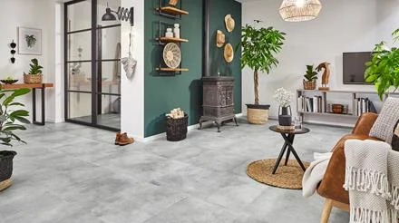 KWG Designboden Madeira HDF Suna cement Nieuw