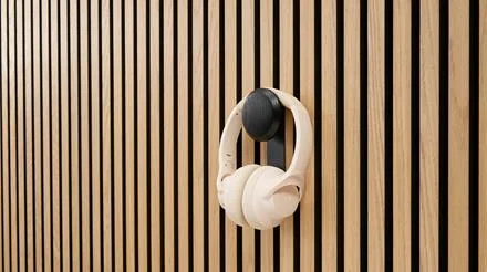 ter Hürne SilentDesign LivingWall Haken Haakon Größe S Metall schwarz / Holz schwarz Fabrieksprijs