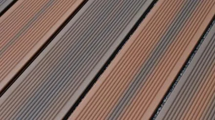 Rechtstreeks Van De Fabrikant megawood CLASSIC HARZArt Amber Chocolate fein geriffelt/genutet Barfußdiele massiv